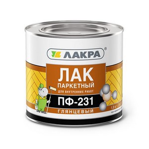 Лак паркетный ПФ-231 1,8 кг ЛАКРА