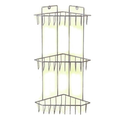 Полка для ванной 18х18х65,5 см., металлическая 3-ех ярусная арт. ПКТ-3 код 807282 