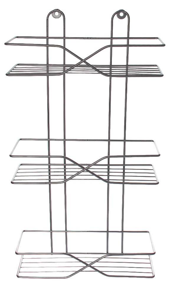 Полка для ванной 10х26х44,5 см. металлическая 3-ех ярусная арт. ППХ-3 код 807503 