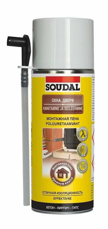 Монтажная пена "Soudal" ОКНА ДВЕРИ 300 мл