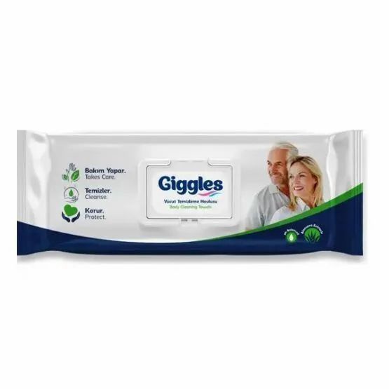 Салфетки влажные Giggles Body cleaning Towels 50 шт.