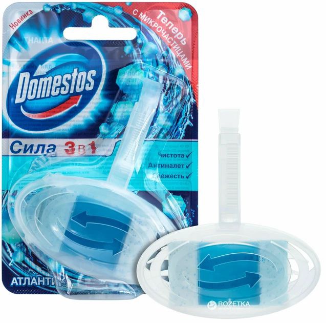 DOMESTOS Блок гигиенич. д/унит. (костка) Атлантик 40г  8774439/65414580/67116989/67519912