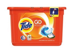 TIDE СМС жидк. в растворимых капсулах Альпийская свежесть 15х22.8г