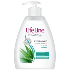 Крем-мыло для интимной гигиены Life Line "Алое вера" 280 мл. 