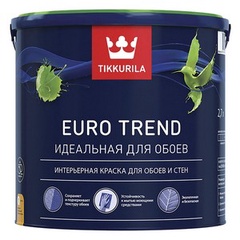 Краска д/обоев и стен EURO TREND С мат, 2,7л арт,700009623 Россия