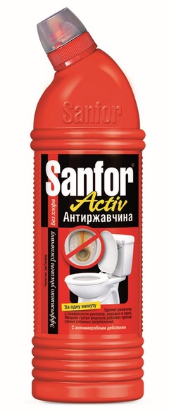 Sanfor средство санитарно-гигиеническое activ антиржавчина 750г