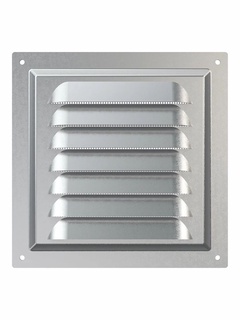 Вентиляционная решетка ЭРА металлическая с оцинкованным покрытие 150х150 мм арт. 1515МЦ 