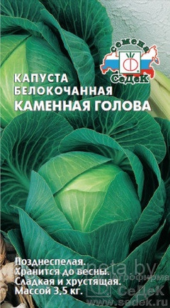 Капуста КАМЕННАЯ ГОЛОВА, 0.5 г