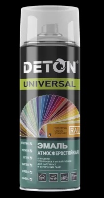 Эмаль алкидная DETON UNIVERSAL RAL 5015 небесно-синяя атмосферостойкая 0,52л аэрозоль 