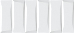 Керамическая плитка Evolution кирпичи белый рельеф 20x44 EVG053