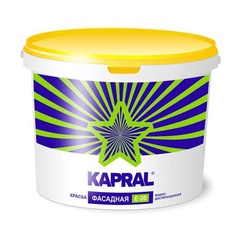 Белая матовая водно-дисперсионная краска для фасадов Kapral E 20 15кг