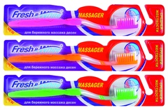 Зубная щетка Fresh&White FW385 MASSAGER, средней жесткости