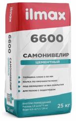 Самонивелир ИЛМАКС 6600 25кг толщина 5-50 мм 