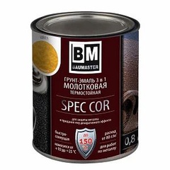 Грунт-эмаль с молотковым эффектом BAUMASTER золото 800 гр. 