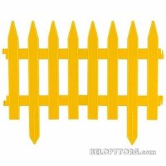 Забор декоративный "GOTIKA" желтый (4 секции) 007276