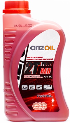 Масло моторное для двухтактных двигателей ONZOIL Profi 2T Red 0,9 л.