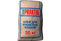 Клей для ячеистых блоков Praktik 30 кг. 