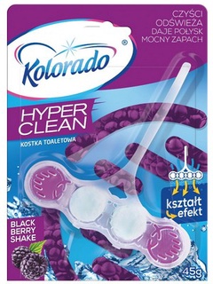 Hal туалетный блок для унитаза Kolorado Hyper Clean 45г., Blackberry Shake