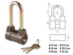 Замок навесной 55мм STARTUL MASTER (ST9092-55)